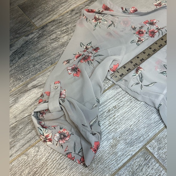 TORRID Chiffon Hi-Low Floral Tunic Top See Through Sheer Design Size 3 - Picture 14 of 15